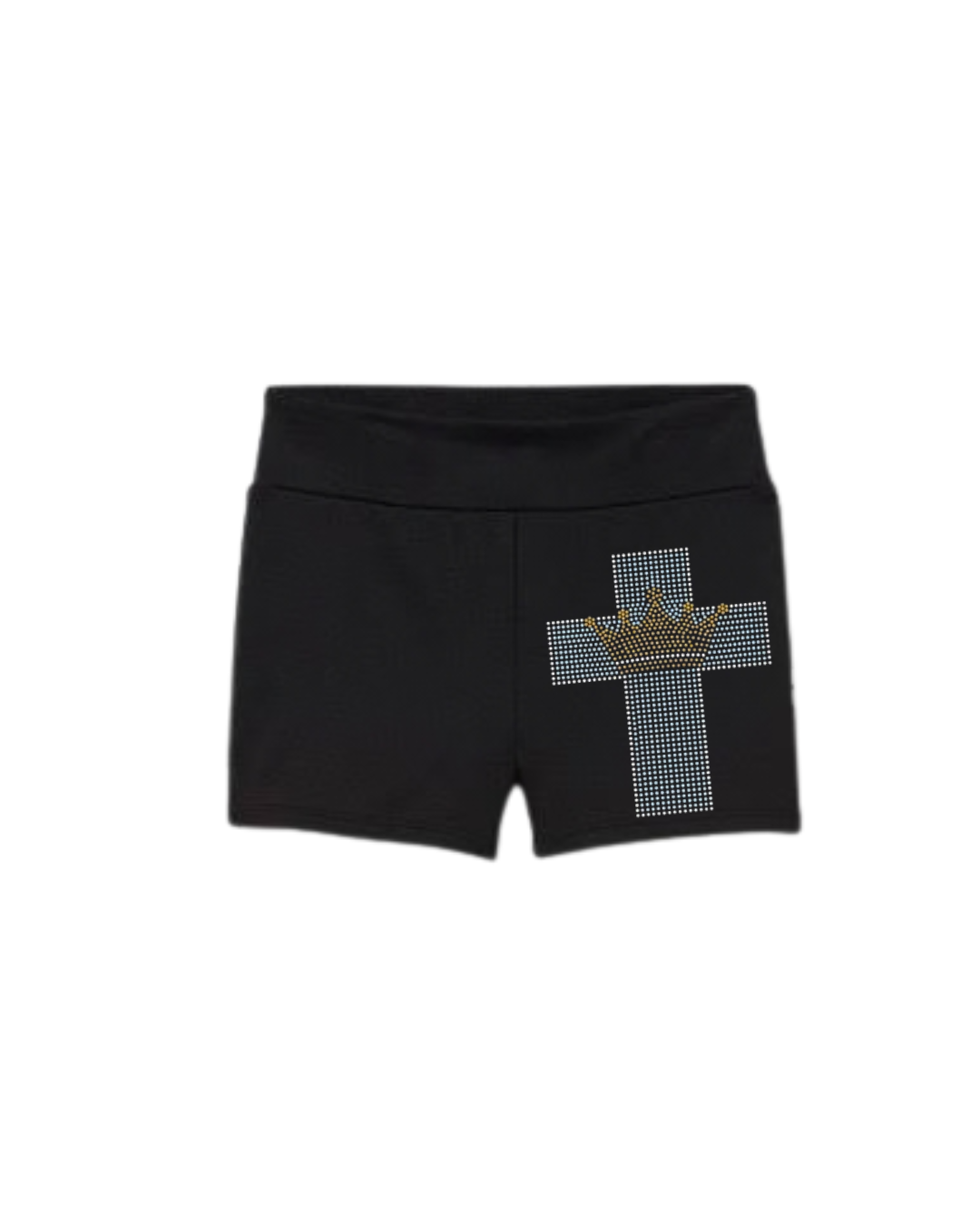 Cross Bling Spandex Shorts