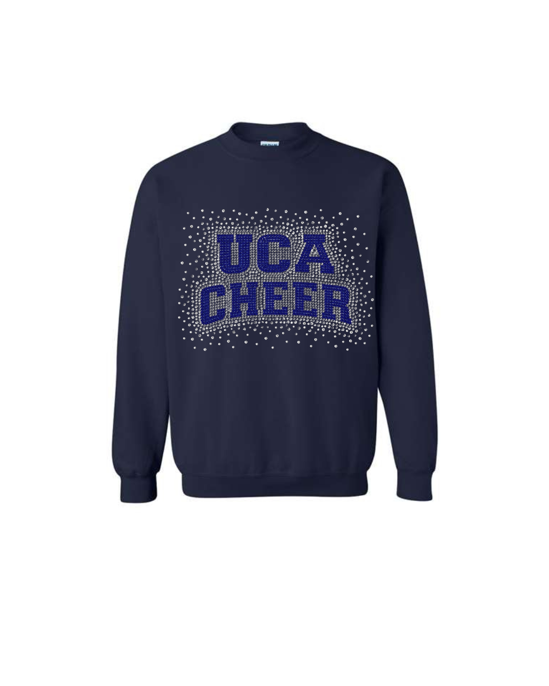 UCA Cheer Bling Crewneck (Navy, Dark Grey, Black, Ash Grey)