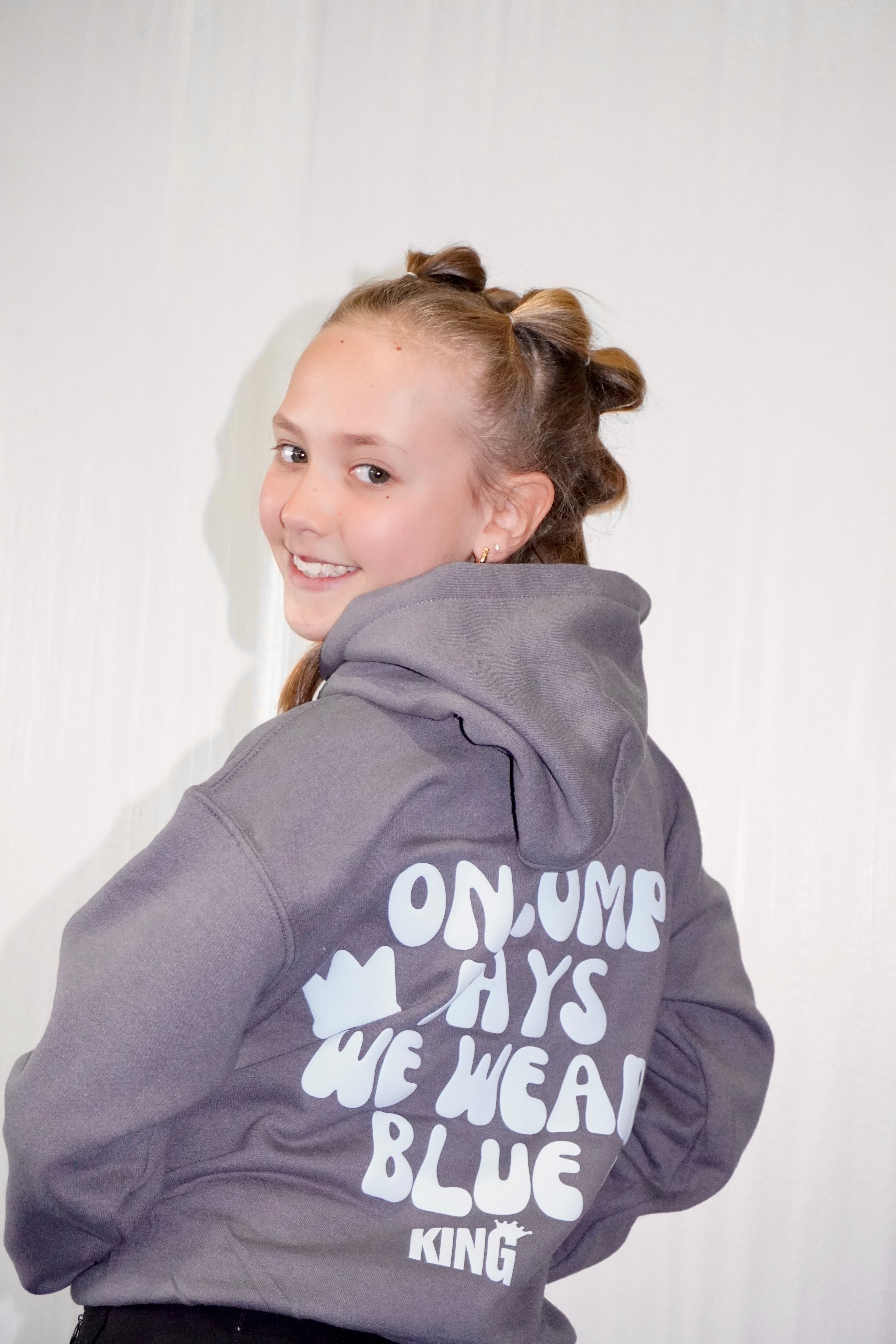 On Comp Days We Wear Blue Puff Hoodie