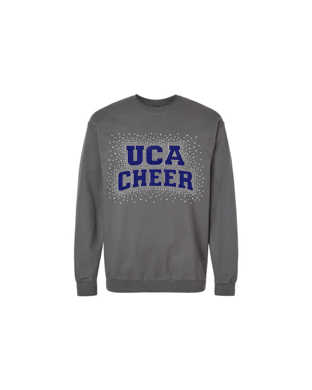 UCA Cheer Bling Crewneck (Navy, Dark Grey, Black, Ash Grey)