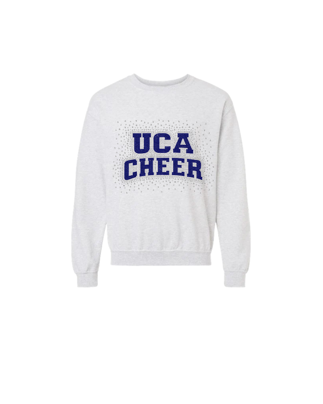UCA Cheer Bling Crewneck (Navy, Dark Grey, Black, Ash Grey)